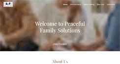 Desktop Screenshot of peacefulfamily.net